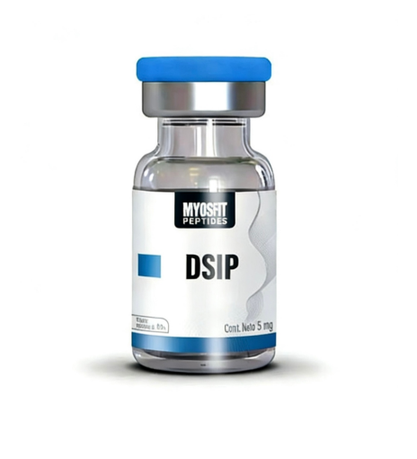 Vial de DSIP 5mg alta pureza grado investigación Myosfit México sueño profundo