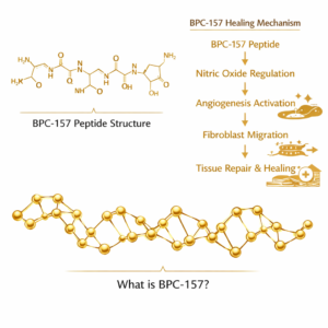 BPC-157 peptide molecular structure diagram