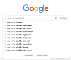 Tendencias de búsqueda sobre la regeneración de tejidos en humanos y reparación de tejido muscular en México.